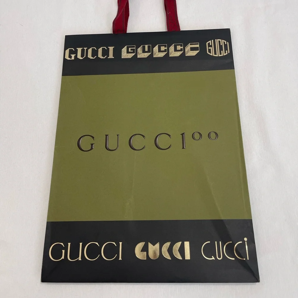 GUCCI 100 year Anniversary Gift Bag from Gucci Las Vegas - Picture 2 of 8
